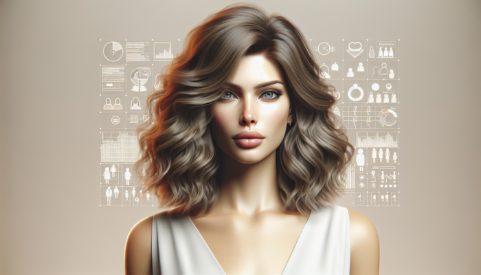 Woman with medium layered hair styled in soft, tousled waves, showcasing beautiful texture and volume, created using mousse and a curling wand.