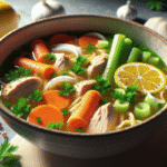 Healing Bowls of Chicken Noodle Soup for Colds