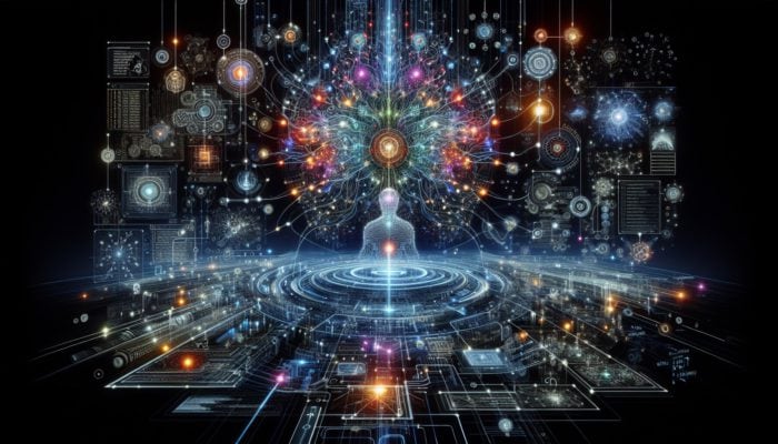 Optimize for Perplexity AI Search Results: A futuristic AI system with glowing neural networks processing human language and data, enhancing search accuracy.