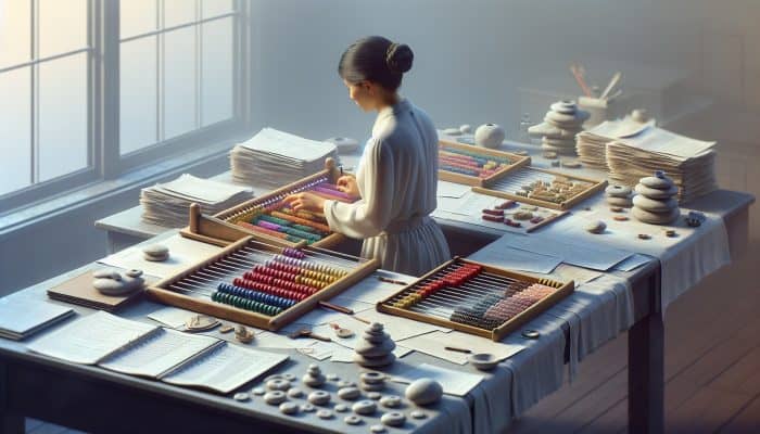 How to Apply for Debt Consolidation Online: A Step-by-Step Guide | DCL Person organizing financial documents and calculating debts, preparing for debt consolidation.