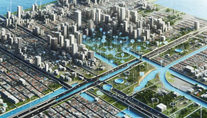 Modern catch basins in Delta's urban areas, tailored for local rainfall, reducing floods through collaborative innovation.