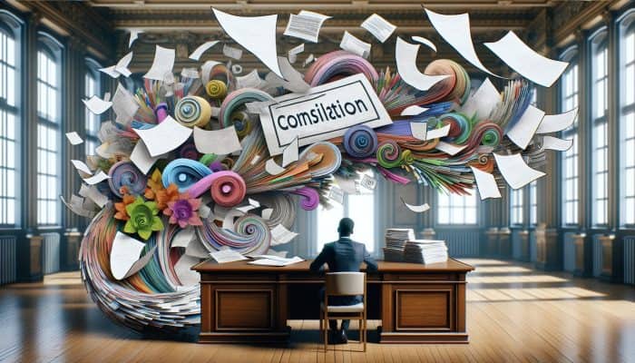 How to Consolidate Student Loan Debt: UK Guide | DCL How to Consolidate Student Loan Debt: A person at a desk merging multiple loan documents into one, symbolising student loan consolidation and financial relief.