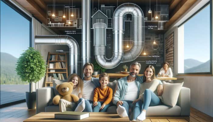 Duct Cleaning Services in Port Coquitlam: Clean ductwork in a Port Coquitlam home, improving air quality for a healthy family.