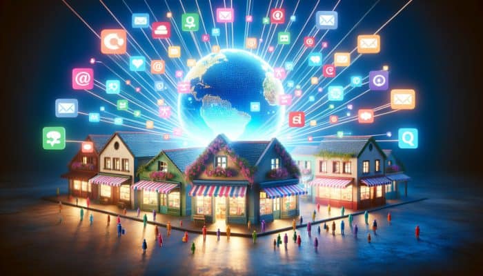 A Glastonbury shop using social media, email, and SEO to reach a global market, illustrating e-commerce marketing success.