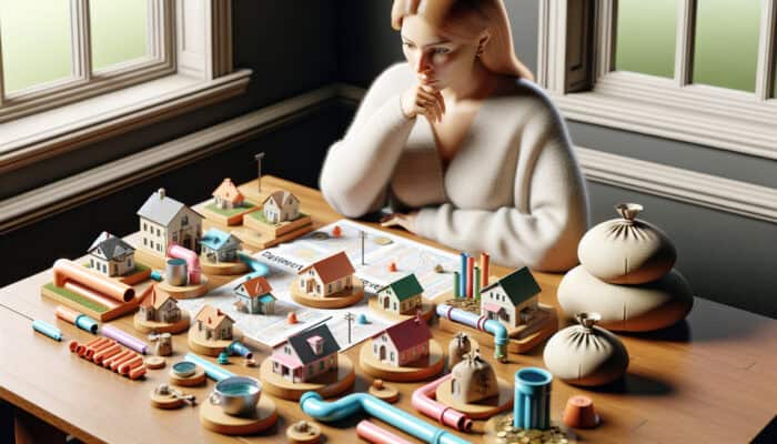 Homeowner in West Vancouver comparing basement drainage service quotes for cost-effectiveness and scope.