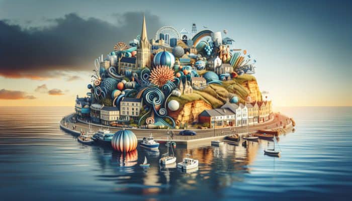 Instagram Marketing in Sidmouth for Small Business: A vibrant Instagram feed highlighting Sidmouth's small businesses, landscapes, and culture, engaging the local audience.