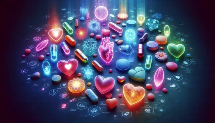 A vibrant assortment of multivitamins, symbolising health benefits including immune support and reduced disease risk.